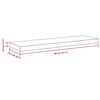 vidaXL Scaffale a Parete Bianco 80x23,5x3,8 cm in MDF