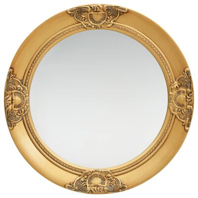 vidaXL Specchio da Parete Stile Barocco 50 cm Oro