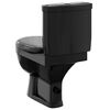 vidaXL Toilette con Cisterna Nera