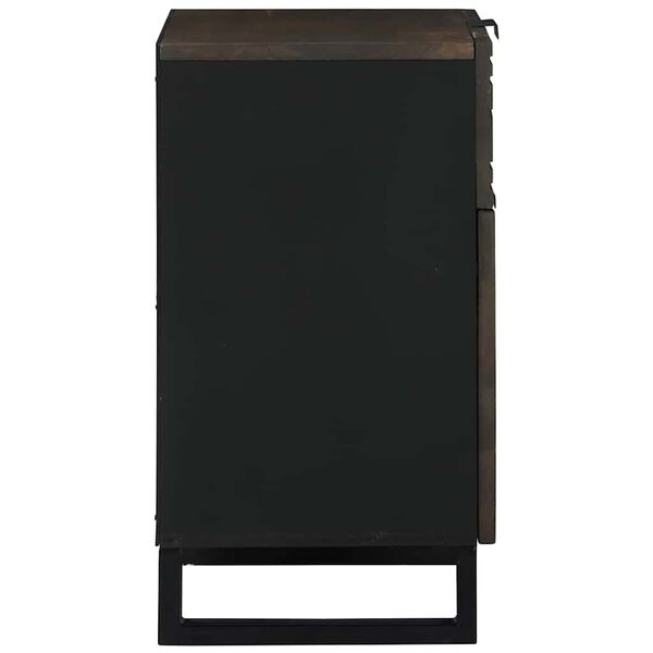 vidaXL Armadio da Notte Noce 50 x 33 x 60 cm Legno massello di acacia