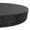 vidaXL Set Bar da Giardino 5 pz con Cuscini Polyrattan Nero