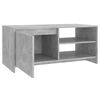 vidaXL Tavolino Salotto Grigio Cemento 102x50x45 cm Legno Multistrato