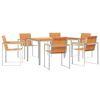 vidaXL Set da Pranzo per Giardino 7 pz