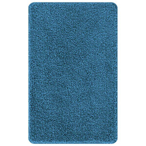 vidaXL Tappetino da bagno antiscivolo Blu 50 x 80 cm PP
