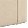 vidaXL Testata appesa Montaggio a parete Crema 110 x 55 x 5 cm Tessuto