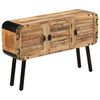 vidaXL Credenza in Legno Massello di Mango 120x30x76 cm
