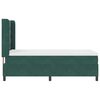 vidaXL Letto a molle con testiera Verde scuro 90 x 200 cm Velluto