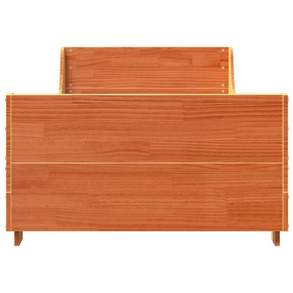 vidaXL Letto senza Materasso Marrone Cera 90x200 cm Legno di Pino