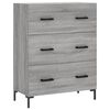 vidaXL Credenza Grigio Sonoma 69,5x34x180 cm in Legno Multistrato