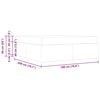 vidaXL Struttura del letto Marrone Scuro 180 x 200 cm Tessuto