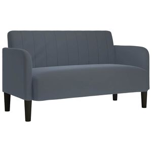 vidaXL Divano Divanetto Grigio Scuro 109 cm in Velluto