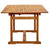 vidaXL Set Pranzo da Giardino 5pz Legno Massello di Acacia e Textilene