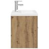 vidaXL Mobile Bagno con Lavabo Integrato&Rubinetto Rovere Artigianale