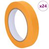 vidaXL Nastri Adesivi per Pittori 24 pcs Giallo 19mm x 50m Carta