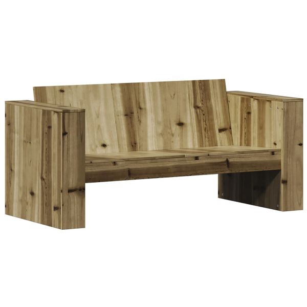 vidaXL Divano da Giardino 2 Posti 134x60x62 cm Legno Impregnato Pino