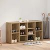vidaXL Panca per scarpe Rovere artigianale 103 x 30 x 54,5 cm
