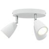 vidaXL Faretto da soffitto Bianco 19 x 19 x 14,5 cm Metallo