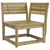 vidaXL Set Salotto da Giardino 4 pz in Legno Impregnato di Pino