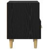 vidaXL Armadio da Notte con cassetto 2 pcs Rovere Nero 40 x 35 x 47 cm