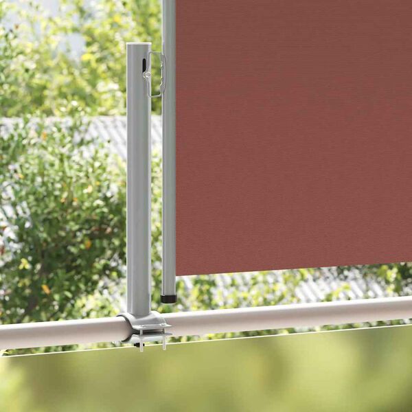 vidaXL Tenda Laterale Retrattile per Patio 100x300 cm Marrone