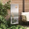 vidaXL Schermo per privacy in giardino Traforo Argento 50 x 140 cm