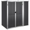 vidaXL Capanno per Attrezzi Antracite 161x89x161 cm Acciaio Zincato