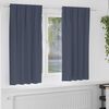 vidaXL Tende Blackout con Anelli 2 pcs Antracite 175 x 140 cm