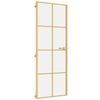 vidaXL Porta Interni Sottile Oro 76x201,5cm Vetro Temperato Alluminio
