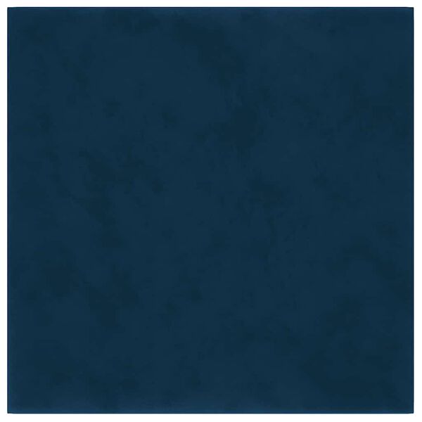 vidaXL Pannelli Murali 12 pz Blu 30x30 cm Velluto 1,08 m&sup2;
