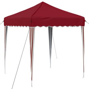 vidaXL Tenda per feste a pop-up 195 x 195 x 245 cm Borgogna