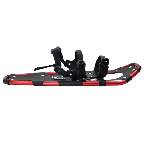 vidaXL Racchette da neve 3 in 1 con bastoni da trekking Rosso e Nero