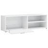 vidaXL Mobile Porta TV Bianco Lucido 120x34x37 cm in Legno Multistrato