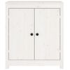 vidaXL Credenza Bianca 70x35x80 cm in Legno Massello di Pino