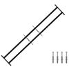 vidaXL Griglia di Sicurezza per Finestre con 2 Traverse 3 pz 93-174 cm