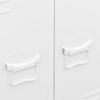 vidaXL Armadio Industriale Bianco 67x35x107 cm in Acciaio