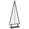 vidaXL Albero di Natale in metallo con supporto KUOPIO 125 cm Acciaio