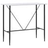 vidaXL Tavolo da Bar Bianco 120x60x110 cm in MDF