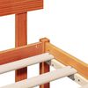 vidaXL Struttura del letto Marrone 200 x 200 cm Legno massello di pino