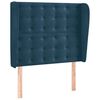 vidaXL Testiera ad Orecchio Blu Scuro 83x23x118/128 cm in Velluto