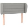 vidaXL Testiera ad Orecchio Grigio Chiaro 83x23x78/88 cm in Tessuto