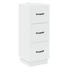 vidaXL Mobile con Cassetti Bianco 33 x 34,5 x 87 cm