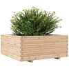 vidaXL Fioriera da Giardino 110x110x49,5 cm in Legno Massello di Pino
