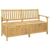 vidaXL Panchina con contenitore con archiviazione Acacia Solido