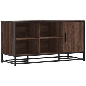 vidaXL Scarpiera Rovere Marrone 100x40x53,5 cm in Truciolato e Metallo