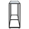 vidaXL Tavolo Consolle Bianco Marmo 140x35x75,5 cm in Vetro Temperato