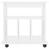 vidaXL Mobiletto con Ruote Bianco 60x45x60 cm in Legno Multistrato