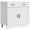 vidaXL Base da Cucina Porto Bianco in Legno Multistrato