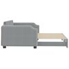 vidaXL Divano Letto con Letto Estraibile Grigio Chiaro 100x200 Tessuto