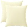 vidaXL Cuscino con cuscino HEERLEN 2 pz Crema Poliestere