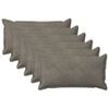 vidaXL Cuscino con cuscino HOUTEN 6 pz Grigio Chiaro Velluto
